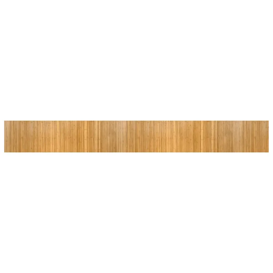Tapis rectangulaire naturel 60x500 cm bambou - 2
