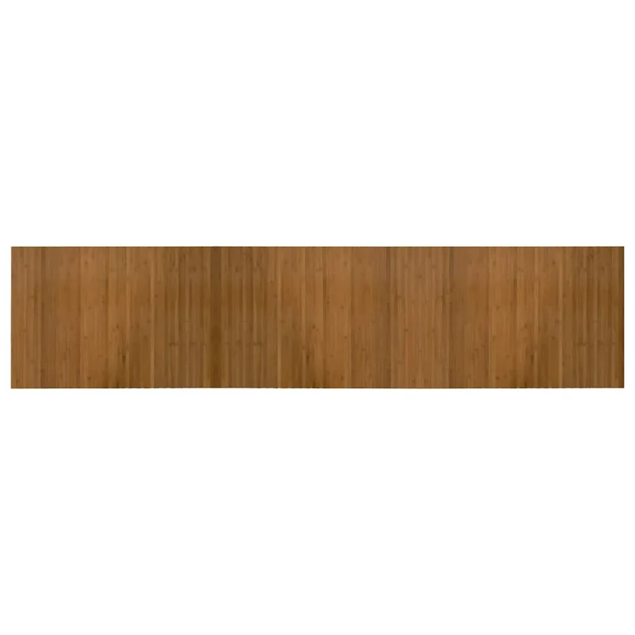 Tapis rectangulaire marron 70x300 cm bambou - 2