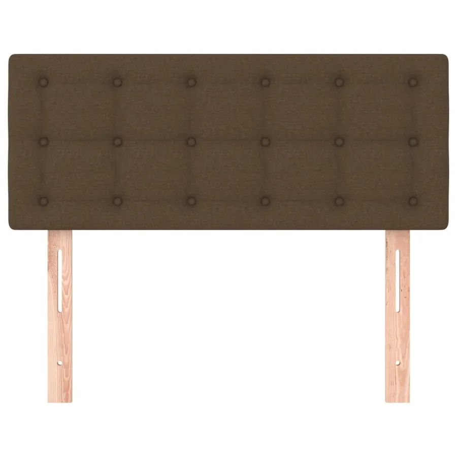 Tête de lit Marron Foncé 90x5x78/88 cm Tissu - 3
