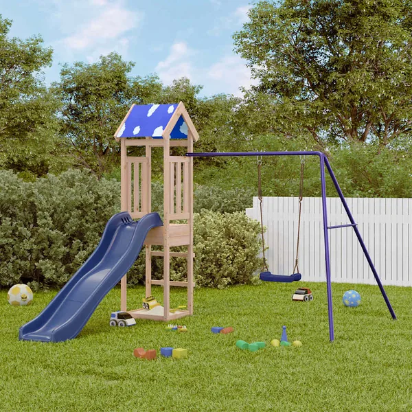 Aire de jeux d'extérieur bois de pin massif