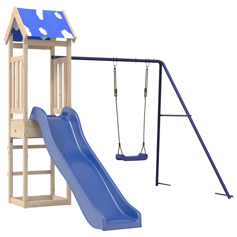Aire de jeux d'extérieur bois de pin massif - 2