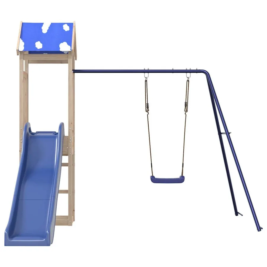 Aire de jeux d'extérieur bois de pin massif - 3