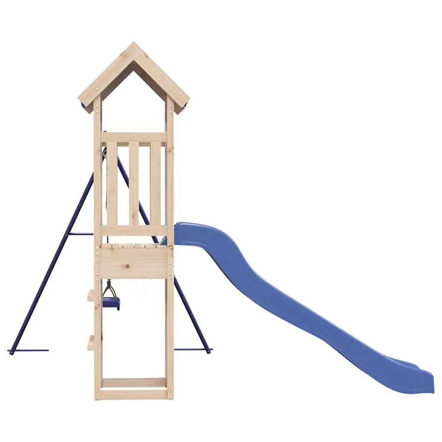 Aire de jeux d'extérieur bois de pin massif - 6
