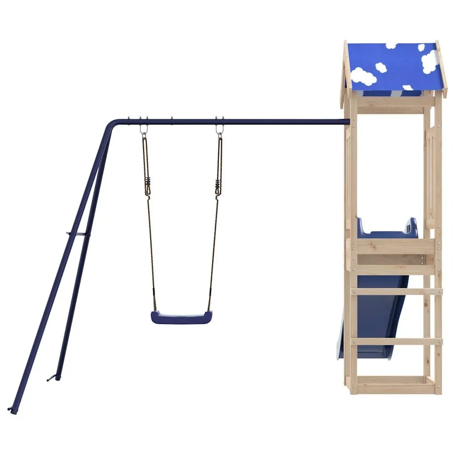 Aire de jeux d'extérieur bois de pin massif - 7