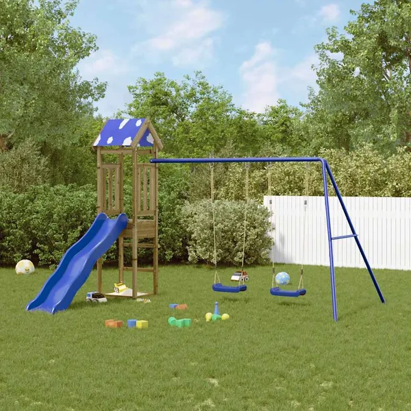 Aire de jeux d'extérieur bois de pin imprégné