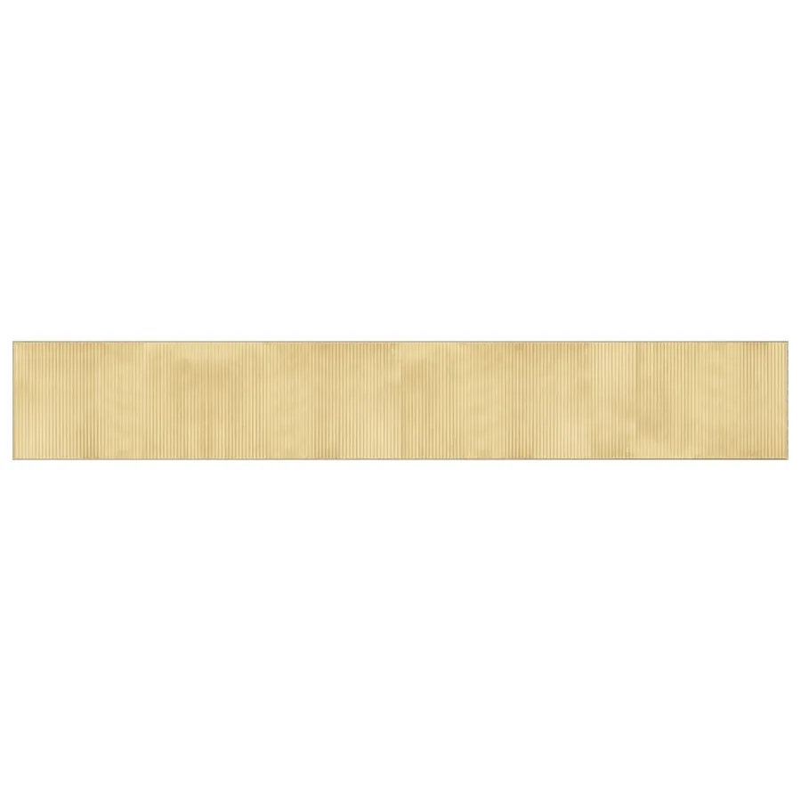 Tapis rectangulaire naturel clair 60x400 cm bambou - 2