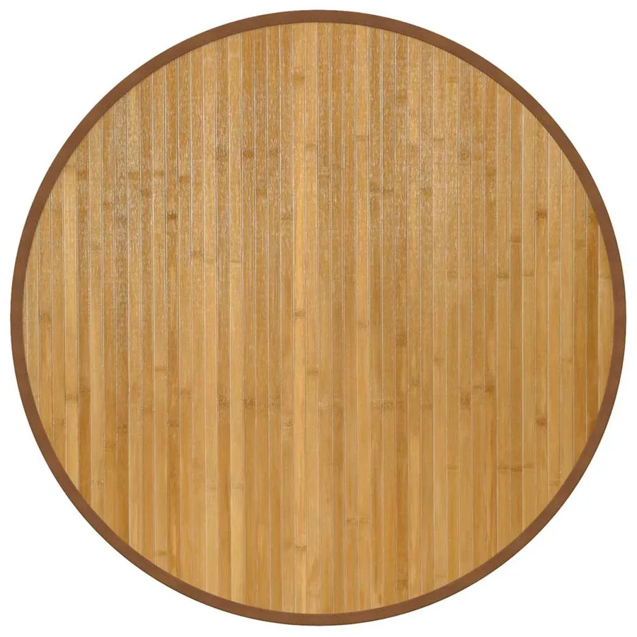 Tapis rond naturel 80 cm bambou - 2