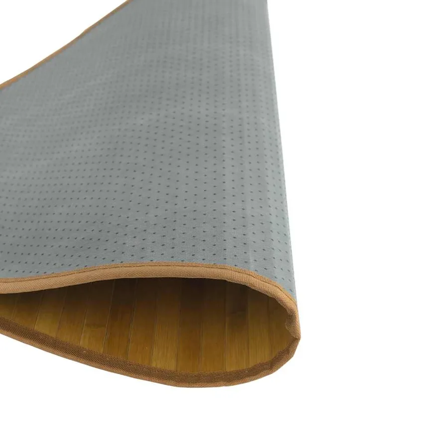 Tapis rond naturel 80 cm bambou - 5