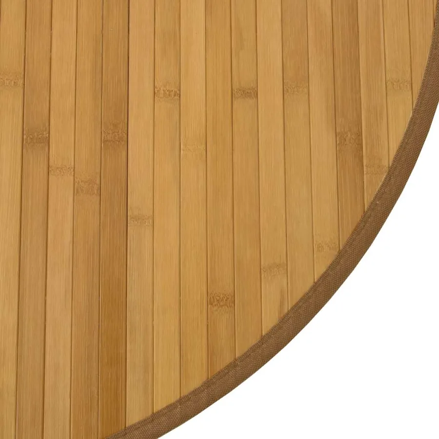 Tapis rond naturel 80 cm bambou - 6