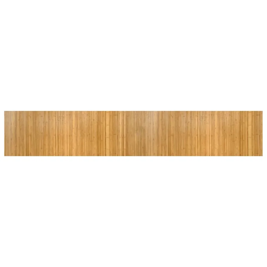 Tapis rectangulaire naturel 60x400 cm bambou - 2
