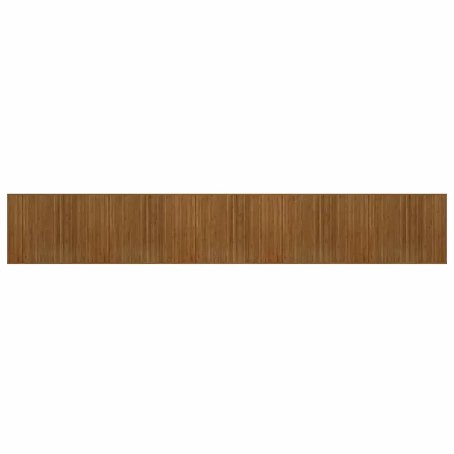 Tapis rectangulaire marron 80x1000 cm bambou - 2