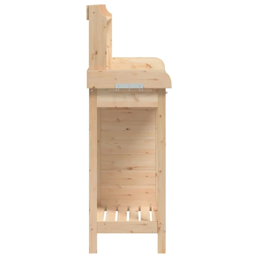 Table de rempotage avec armoire bois massif de sapin - 8