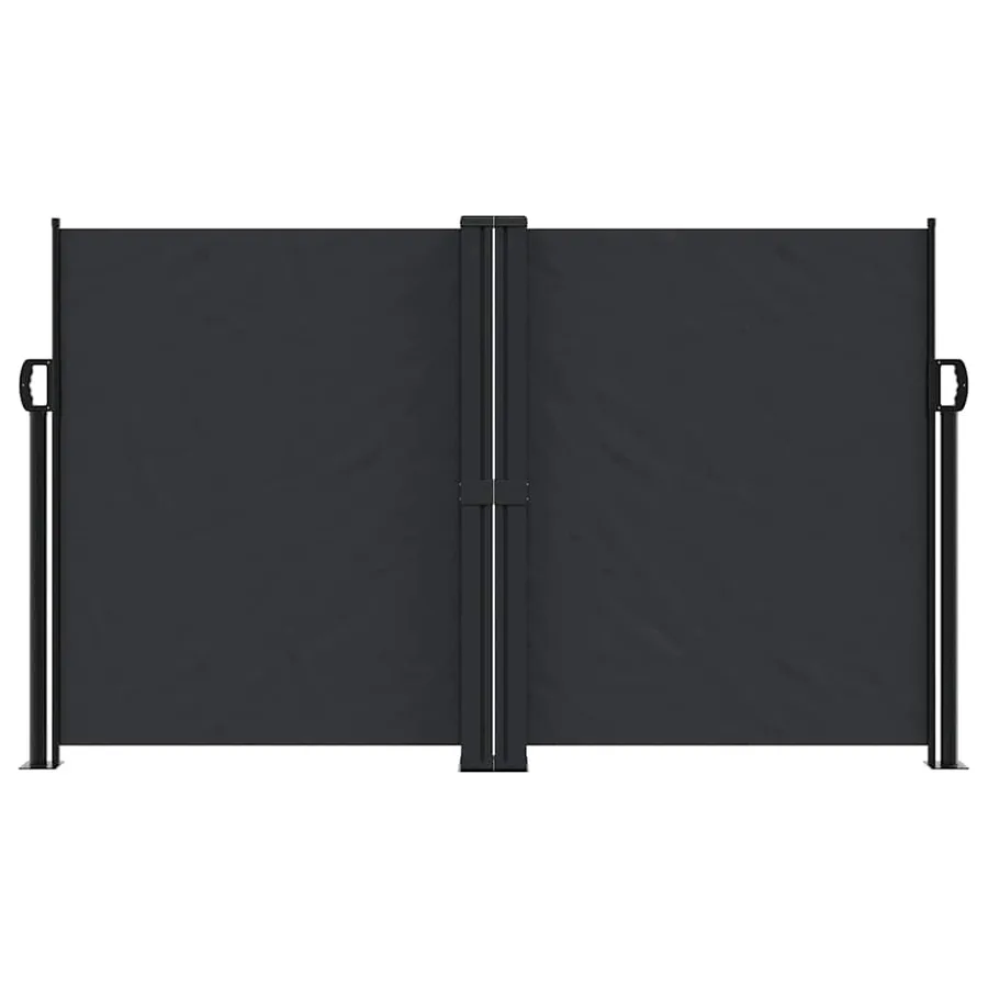 Auvent latéral rétractable noir 140x1200 cm - 3