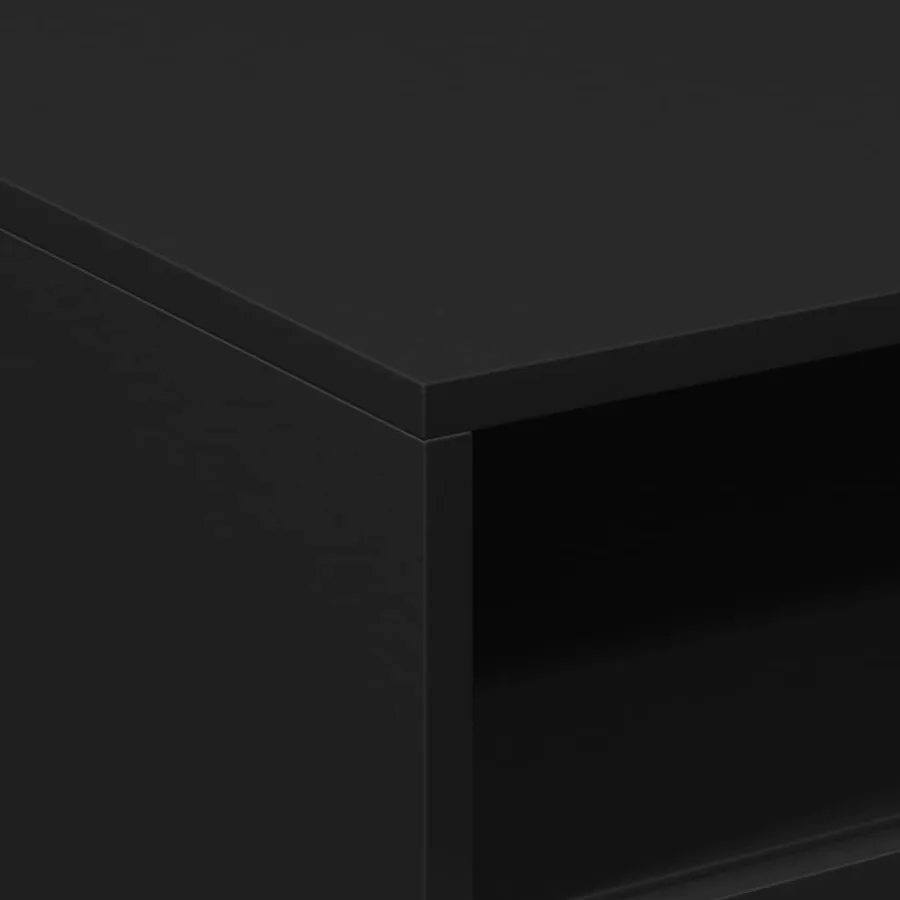 Table basse avec lumières LED noir 50x49x40 cm - 10