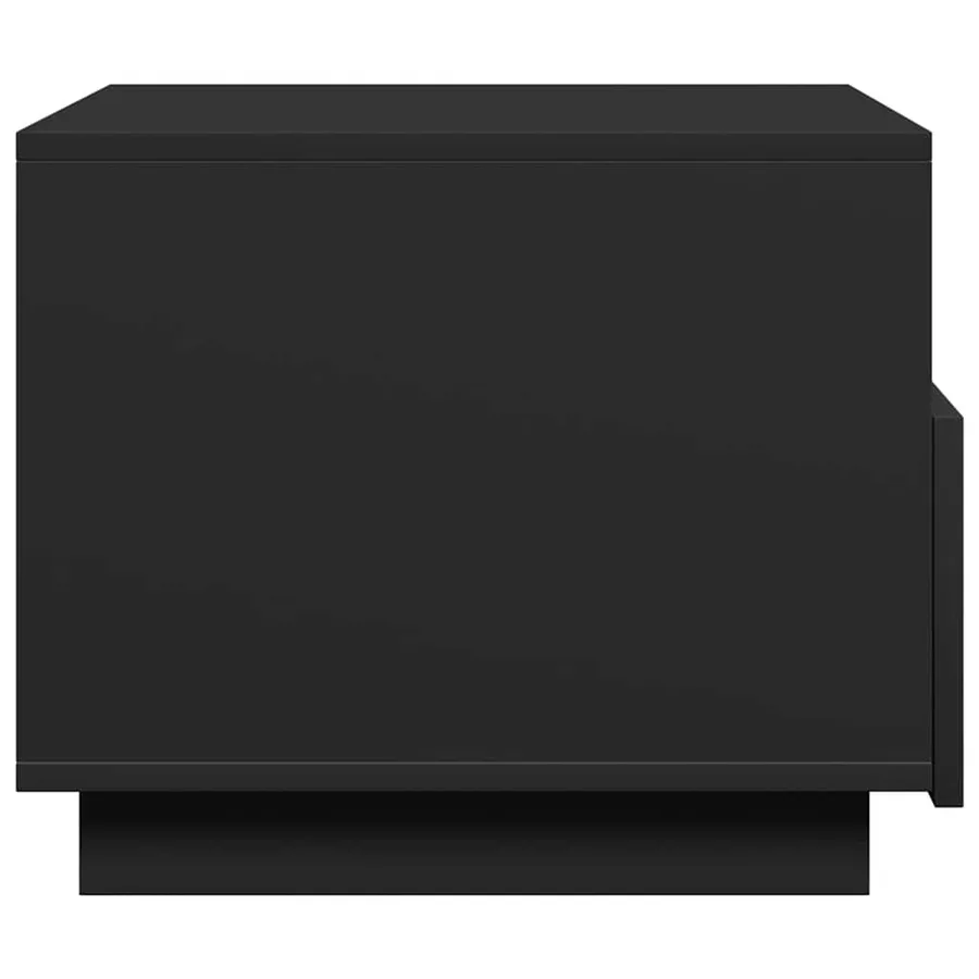 Table basse avec lumières LED noir 50x49x40 cm - 8