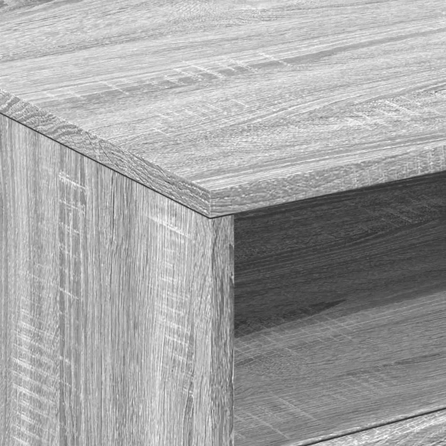 Table basse avec lumières LED sonoma gris 50x49x40 cm - 10