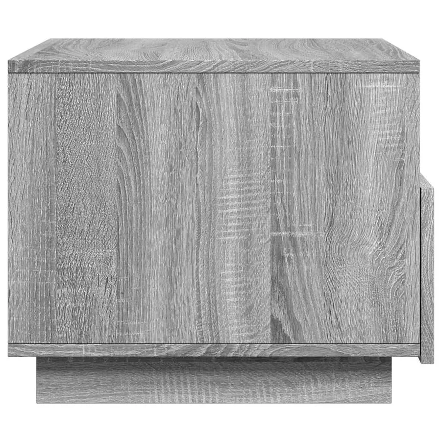 Table basse avec lumières LED sonoma gris 50x49x40 cm - 8