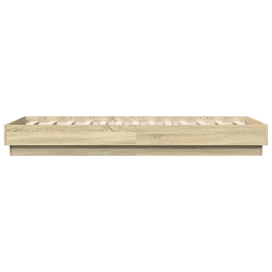 Cadre de lit sans matelas chêne sonoma 90x190 cm - 5
