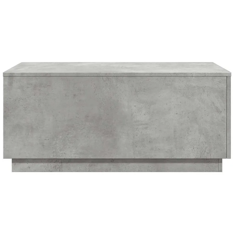 Table basse avec lumières LED gris béton 90x50x40 cm - 7