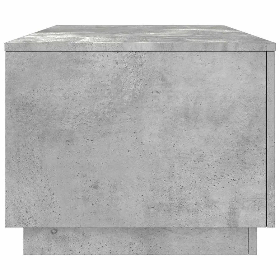 Table basse avec lumières LED gris béton 90x50x40 cm - 8