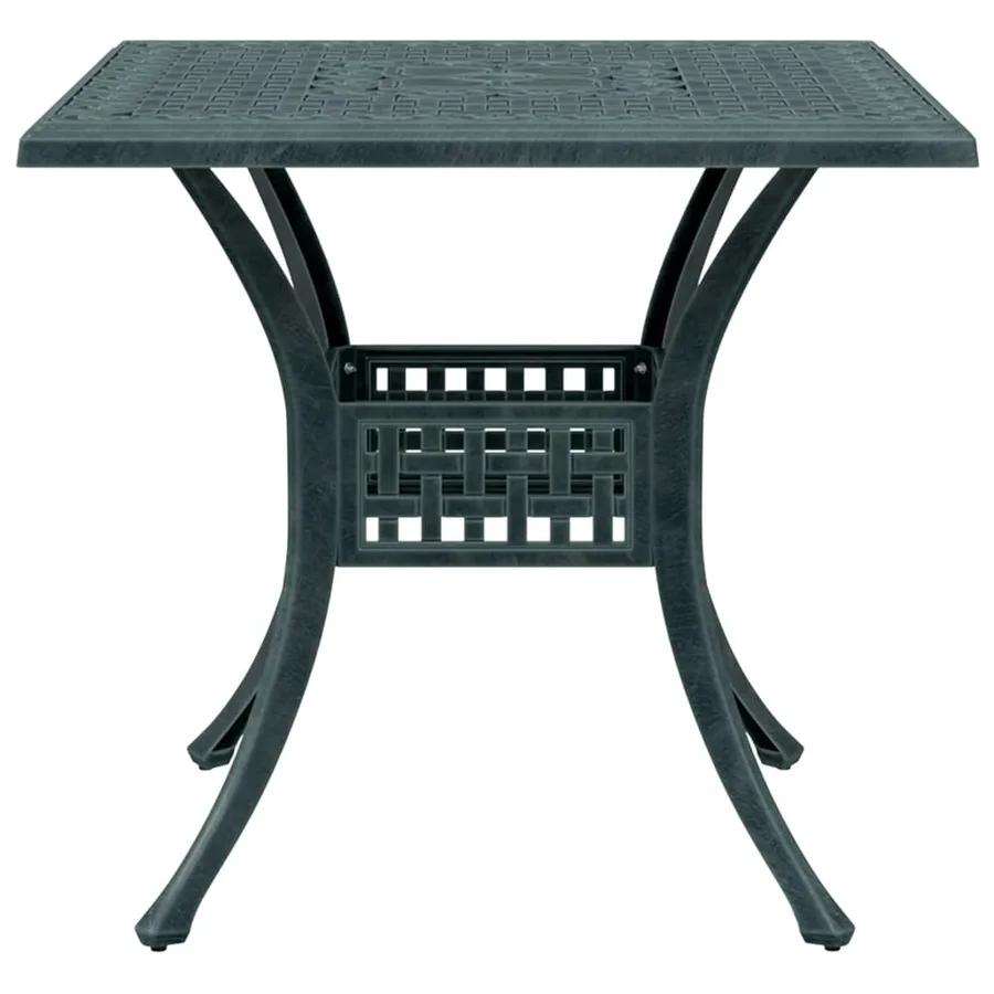 Ensemble de bistro 3 pcs vert aluminium coulé - 4