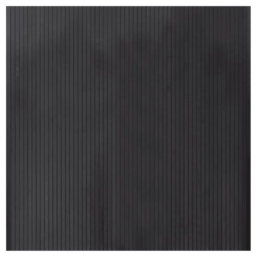 Tapis rectangulaire gris 100x100 cm bambou - 2