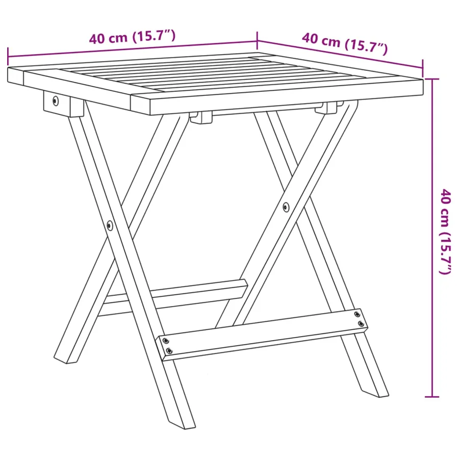 Chaises longues lot de 2 avec table rouge bois massif d'acacia - 8