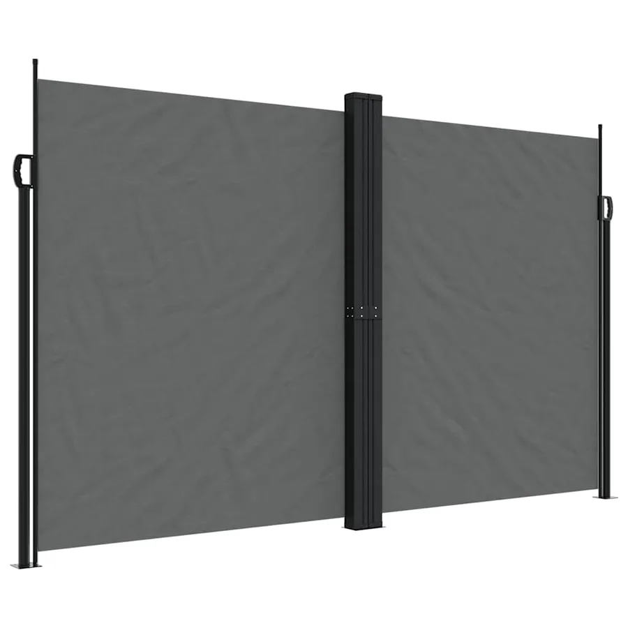 Auvent latéral rétractable anthracite 200x1000 cm - 2