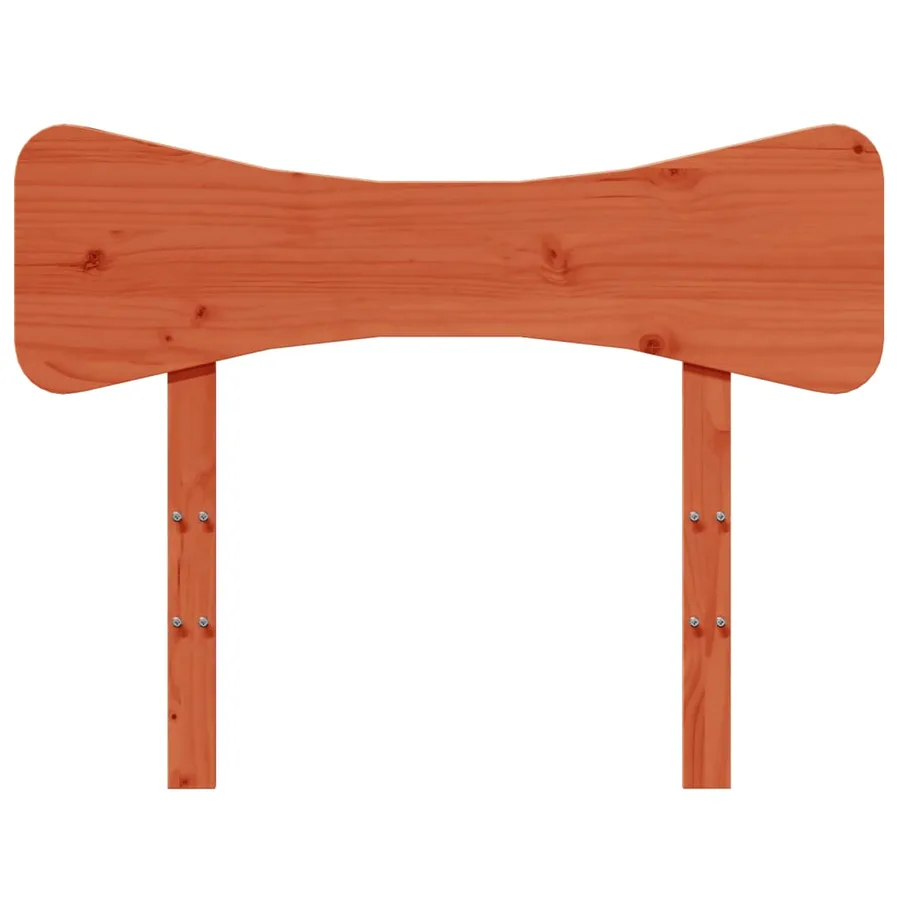 Tête de lit cire marron 75 cm bois massif de pin - 4