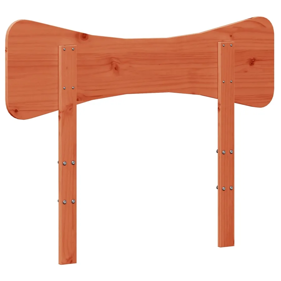Tête de lit cire marron 75 cm bois massif de pin - 6