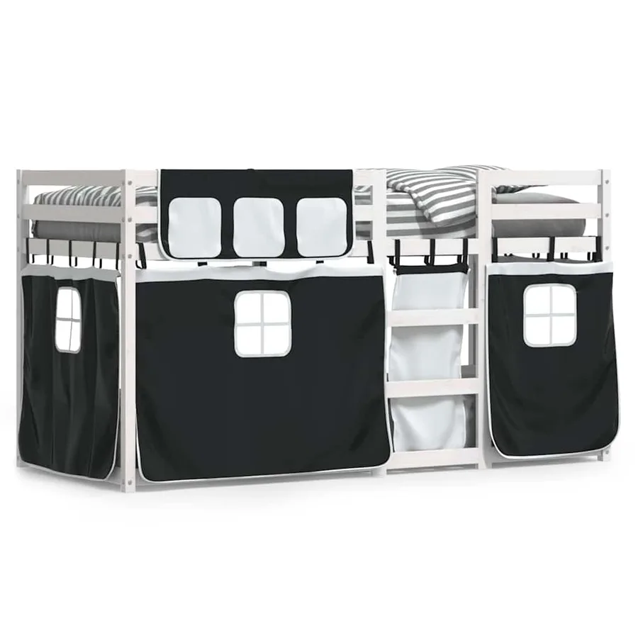 Lit superposé sans matelas 75x190 cm bois de pin massif - 2