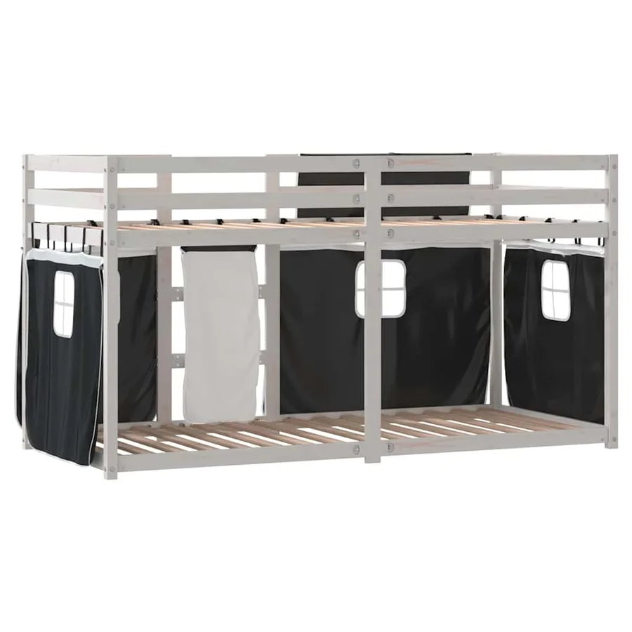 Lit superposé sans matelas 75x190 cm bois de pin massif - 7