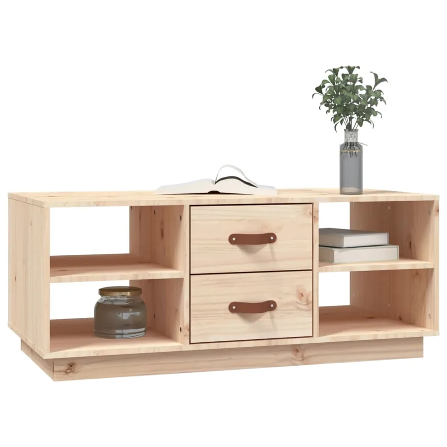 Table basse 100x50x41 cm Bois massif de pin - 5