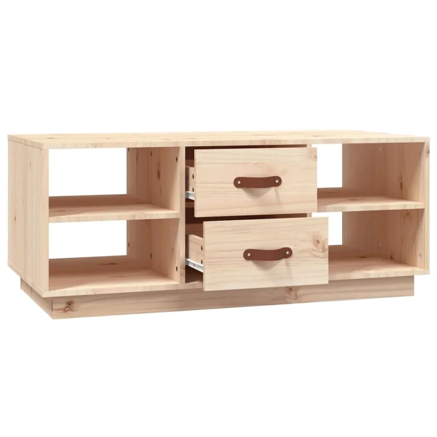 Table basse 100x50x41 cm Bois massif de pin - 7