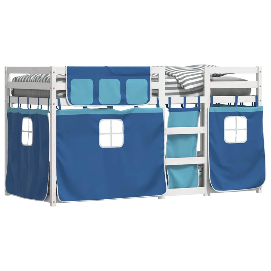 Lit superposé sans matelas 90x200 cm bois de pin massif - 4