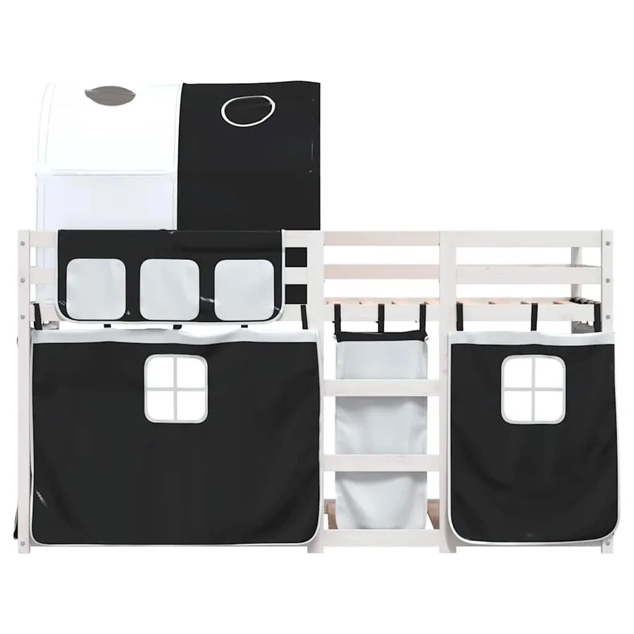 Lit superposé sans matelas 90x200 cm bois de pin massif - 5