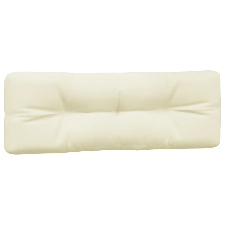 Coussins de palette lot de 3 crème tissu - 4