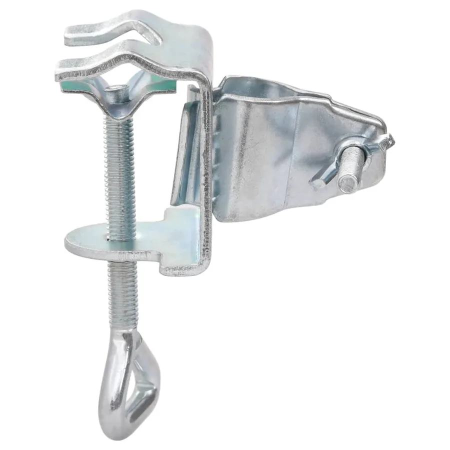 Pinces à parasol pour balcon 2 pcs 32 mm acier - 5