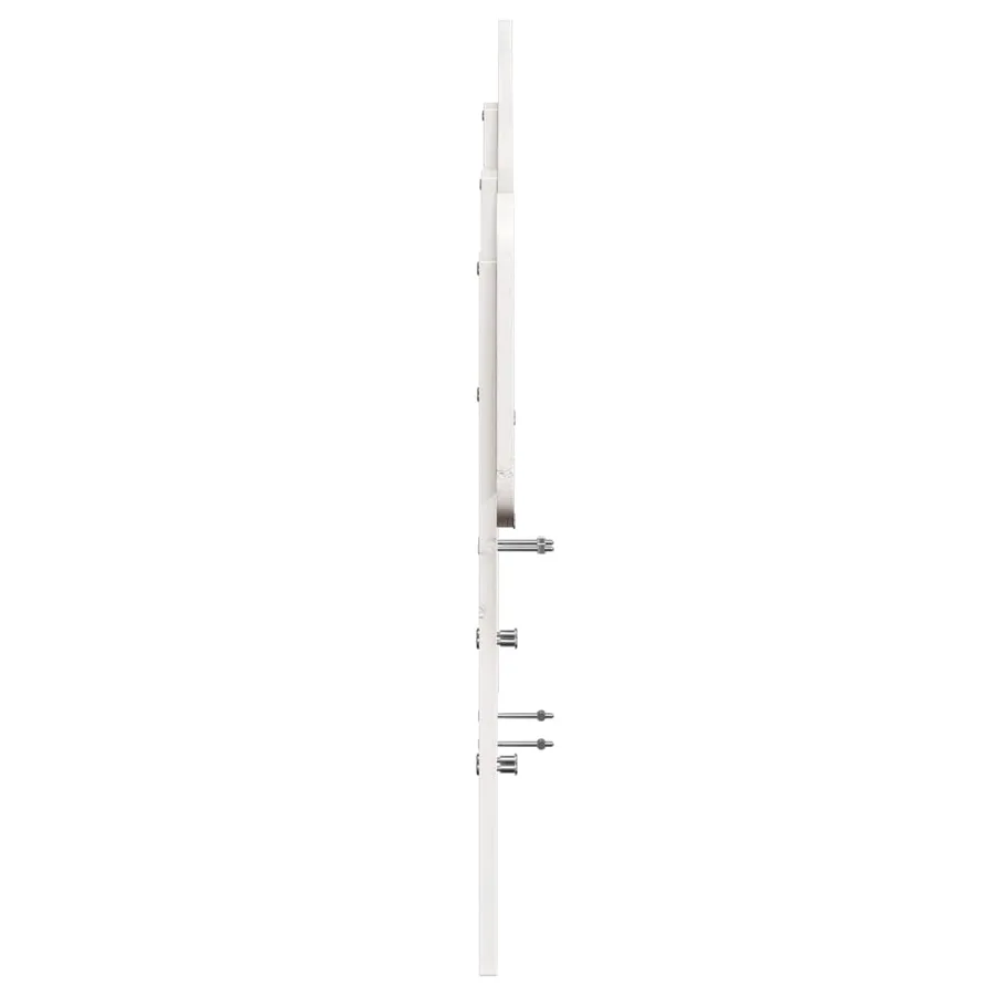 Tête de lit blanc 140 cm bois massif de pin - 5