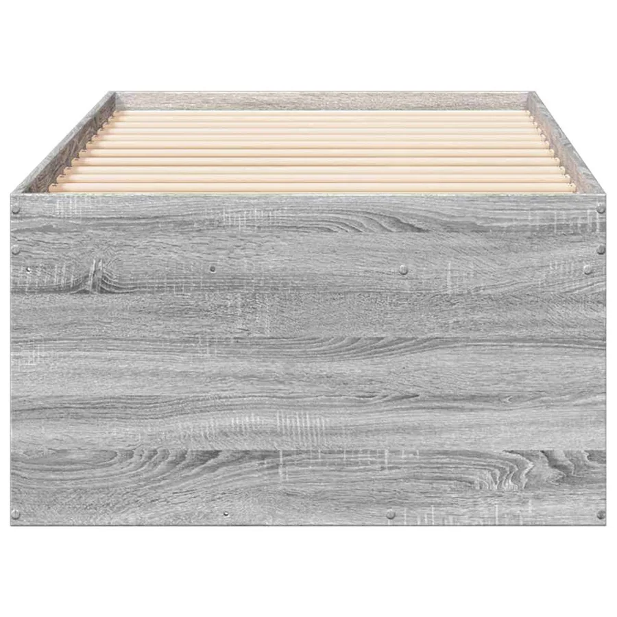 Lit de jour avec tiroirs sans matelas sonoma gris 75x190 cm - 5