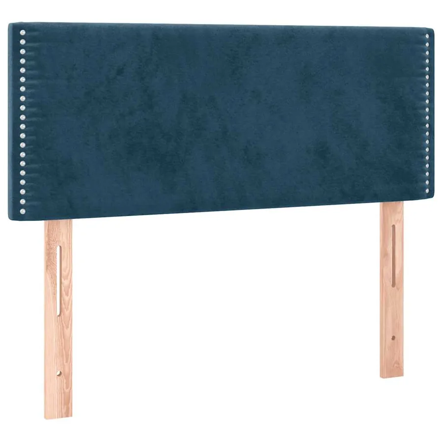 Sommier à lattes de lit avec matelas Bleu foncé 100x200 cm - 6