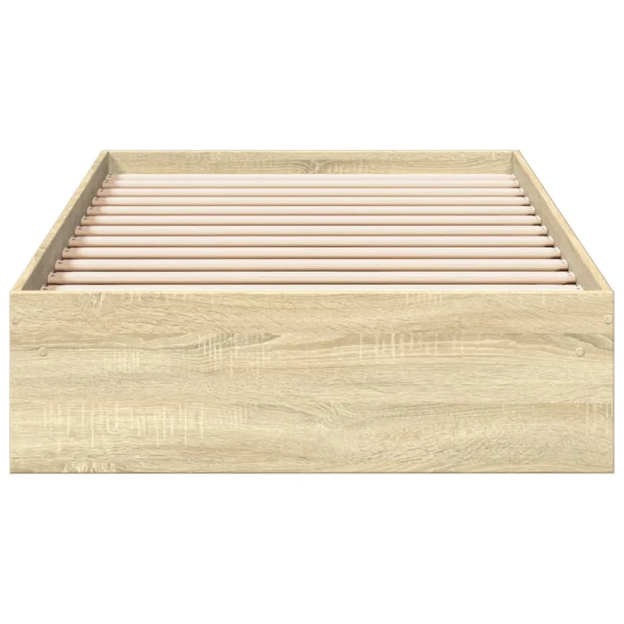 Cadre de lit avec tiroirs sans matelas chêne sonoma 90x200 cm - 4
