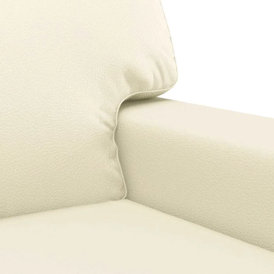 Fauteuil Crème 60 cm Similicuir - 7