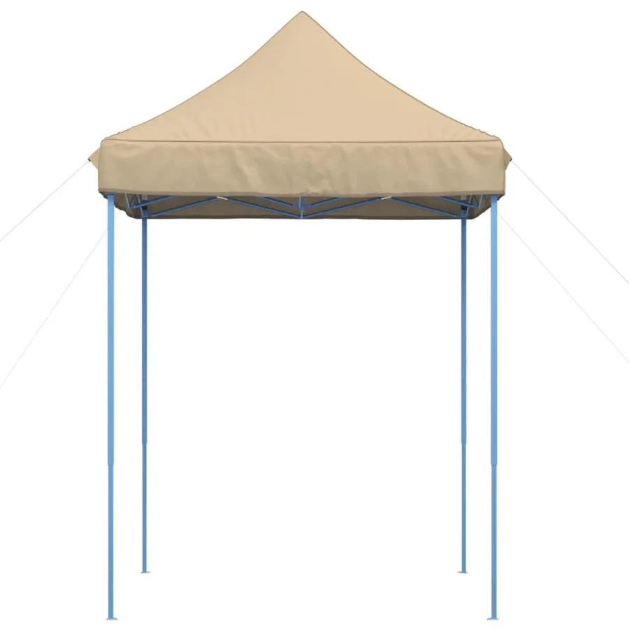 Tente de réception pliable escamotable beige 200x200x306 cm - 3