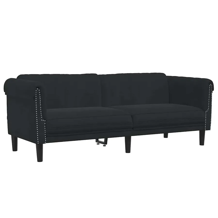 Ensemble de canapés 2 pcs noir velours - 4