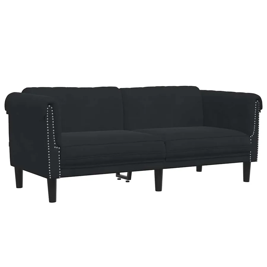 Ensemble de canapés 2 pcs noir velours - 5