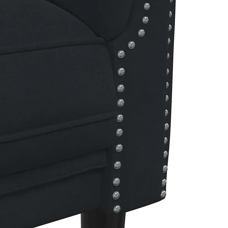 Ensemble de canapés 2 pcs noir velours - 6