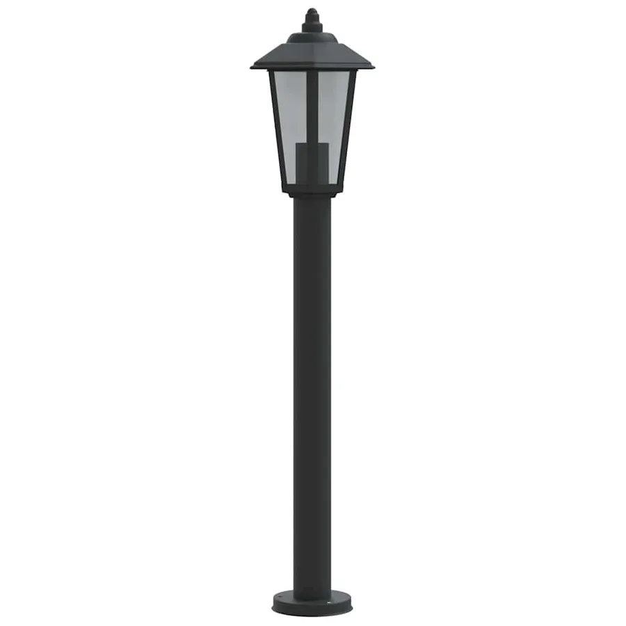 Lampadaire d'extérieur noir 80 cm acier inoxydable - 5