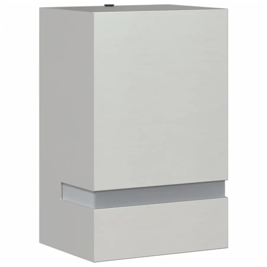 Applique murale d'extérieur argenté acier inoxydable - 2