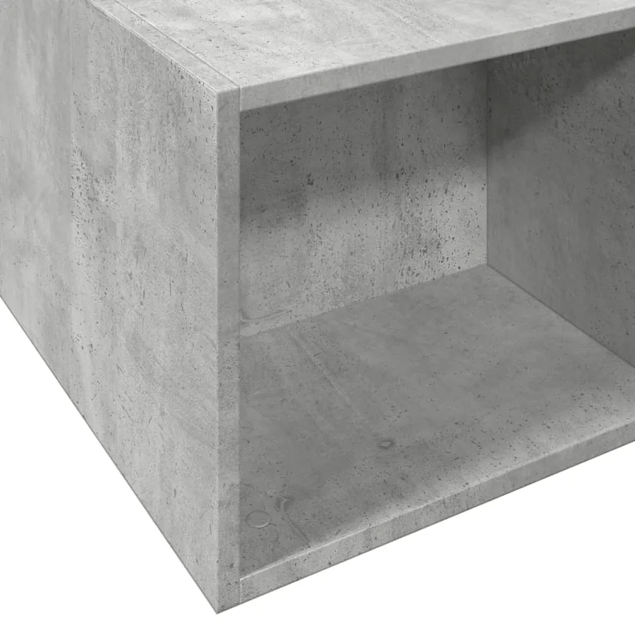 Cadre de lit sans matelas gris béton 135x190 cm - 7